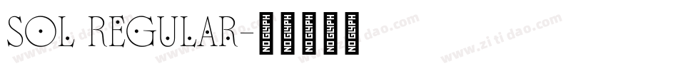 Sol Regular字体转换